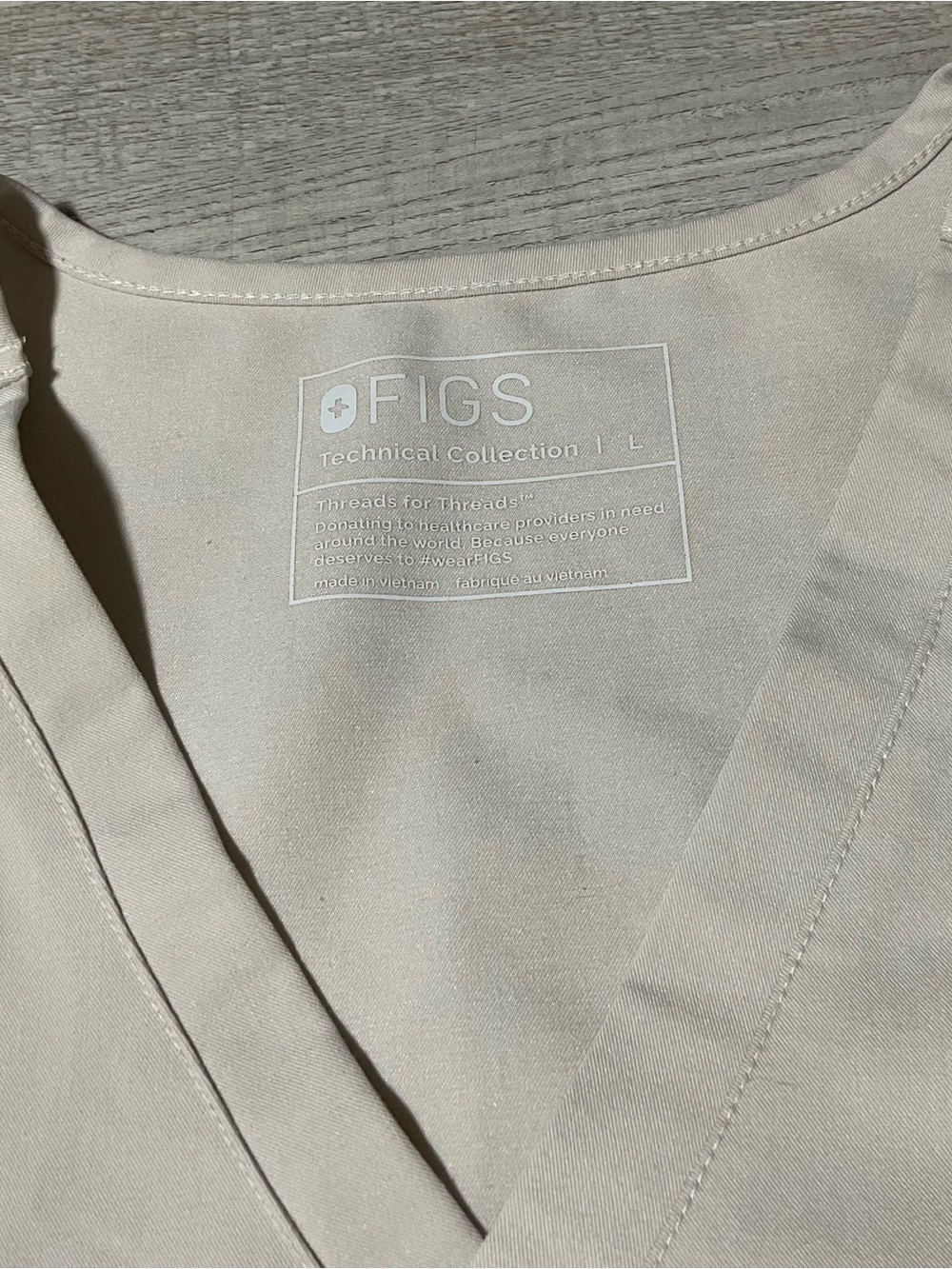 Figs Tan Scrubs Size L and M Set Top Bottom Jogger - Picture 3 of 6